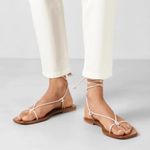 ALOHAS NEW  Misty lace up sandals in cream Photo 1