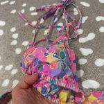 Kulani Kinis  Bikini set triangle swim floral colorful neon print cheeky top Photo 1