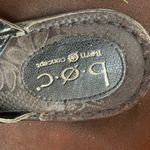 Born Flower Leather Thong Sandal Black Size 7 Photo 1