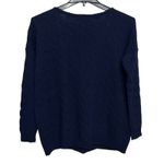 Ralph Lauren VTG Sport Sweater Women M Oversized Cable Knit Boat Neck Wool Blend Photo 4