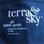 Terra & Sky  Biker Shorts Size 4X 28W-30W Polyester Spandex Navy Blue Womens NWOT Photo 3