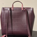 Kate Spade  Somerville Road Backpack mahogany plum leather ballerina pink lining Photo 10