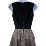 Alice + Olivia NEW Reza Genuine Leather Lambskin Sleeveless Mini Skater Dress Photo 6