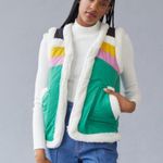 Urban Outfitters NWT X BDG Nylon Sherpa Vest Jacket Colorblock Photo 3