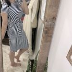 J. McLaughlin  blue and white striped dress size xsmall Photo 1