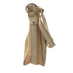 Franco Sarto  Beige Textured Hobo Shoulder Bag w/‎ Front Zip Pocket Metal Logo Photo 4