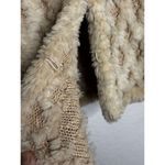 Pristine Paula Lishman M Rose Beige Sheared Beaver Cotton Knit Jacket Tan Size M Photo 6
