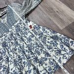 NWT sincerely Jules boho blue balloon long sleeve mini dress Size M Photo 3