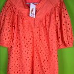PRETTYGARDEN Orange Boxy Blouse with Sailor Collar and Puff Sleeves Photo 7