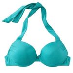 Mossimo Supply Co Teal Halter Bikini Top Photo 4