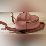 Coach A Rare HTF Modern Vintage  Pink Mini Charlie Pebble Leather Backpack Photo 3