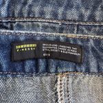 Finesse Dark Wash Denim Strapless Top Size Small Blue Photo 3