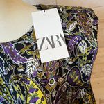 ZARA NWT floral mini dress size M Photo 2