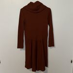 Cynthia Rowley  Waffle Knit Turtleneck Dress Rust Brown Women’s XS Photo 5