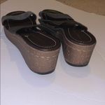 Donald Pliner  cork brown platform wedges 10.5 Photo 4