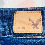 American Eagle AEO Hi-Rise Festival Denim Blue‎ Jean Shorts Size 0 Photo 5