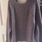 John + Jenn  Gray V-Neck Sweater with Ribbed Texture Photo 4