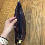 Purple Ostrich Texture Shoulder Bag adjustable‎ strap gold tone hardware Photo 13