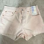 Levi's 501 Original Fit Women's High Rise Pink Cut-Off Shorts Size 30 Photo 0