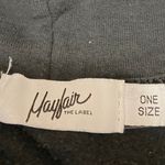 Mayfair Women's Black Long Sleeve Graphic Hooded Hoodie Sweatshirt Top One Size Size 00 Photo 5