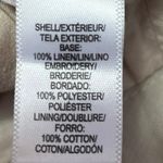 Ann Taylor LOFT White Riviera Embroidered 100% Linen Tribal Aztec Shorts Size 4 Photo 5