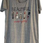Gray Beautiful Everyday Pajama Top Size 2X Photo 0