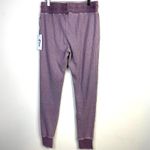 Zyia  Dont Wake Me Up Lilac Thermal Waffle Knit Joggers Pants Loungewear M New Photo 6