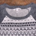 Victoria's Secret 🩶Victoria Secret Lace Shortsleeved Sweatshirt Photo 1