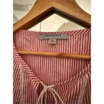 Marc New York Marc New‎ York Candy Striped Blouse Size Medium Red/White Photo 1
