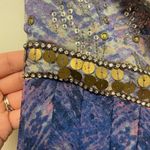 Ecote Ecoté Mermaid Purple Blue Embellished Maxi Dress Sequin Rhinestone Bodice Photo 2