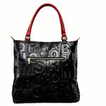 NWT AD Wo 'S Genuine Leather Shoulder Bag Red/Black Red Photo 2