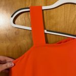 Soft Surroundings Caramba Dress Orange Open Shoulder Chiffon NWT Size XS 2-4 Photo 2