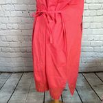 Mexican Embroidered Coral Floral Caftan Shift Oaxacan Peasant Boho Dress XL NWOT Orange Photo 12