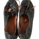 Spring Step  Berna elastic vamp-tie leather loafers flexible black womens sz 39 Photo 0