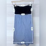 Hurley  Women’s Strapless Polka Dot Flowy Black Chambray Dress Photo 7