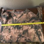 Tie Dye Distressed Ripped Long Sleeve Top Grungecore Women Gray Size M Photo 3