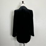 Madewell  Black Velvet Oversized Dorset Blazer, Sz Small Photo 9