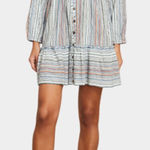 Veronica Beard  Suzie‎ Striped Mini Dress Long Sleeve Multicolor Size XS Photo 0