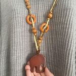 Brown Bohemian Elephant Pendant Necklace, Retro Wooden Elephant Pendant Necklace Photo 14