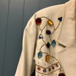 Adams Vtg Y2K 90’s Adam Douglass Adrianna Papell Blazer Jacket Women’s S Small Cotton Photo 5