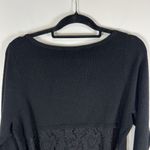 White House | Black Market White House Black Market Black Lace Back Sweater Women’s Size Large Elegant Photo 6