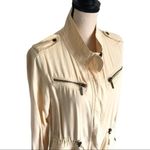 Max jeans Light Yellow Tencel Utility Jacket Size M Photo 4