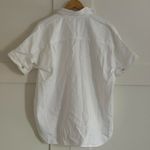 Madewell  Denim Short-Sleeve Shirt in Pure White, Size Medium Photo 11