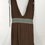 Guess Womens Y2K Babydoll Forest Fairy Grunge Top Size M Brown Blue 90s Photo 0