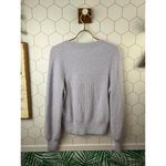 Madewell Wool Blend Lilac Ribbed Melwood Squareneck Sweater - Size - Small Photo 2