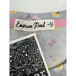 Emerson Road Pajama Set Women Small Gray Floral Butter Knit Short Set NWT Boho Photo 3