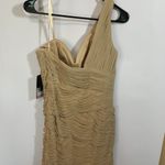 La Femme One Shoulder Fitted Mini Dress Photo 6