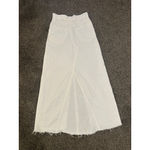 Gap Women's  White Denim Maxi Skirt with Front Slit Size 00 Photo 6
