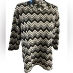 Como vintage Modern Black & White Top Size 1X Photo 3