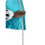 Women’s Teal Blue Lingerie Slip Dress Nightgown Chemise Lace Up Bow Romantic L Size L Photo 7